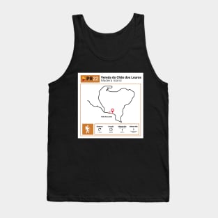 Madeira Island PR22 VEREDA DO CHÁO DOS LOUROS trail map Tank Top